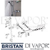 Bristan Aqueous Bar Shower with Riser Kit Dimensions